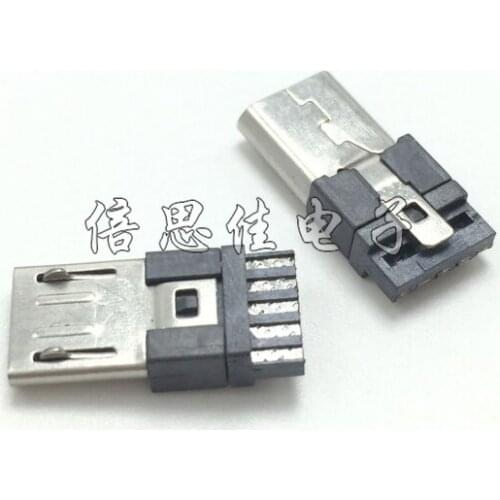 30pcs/USB Socket Male head MICRO 5P 3.0