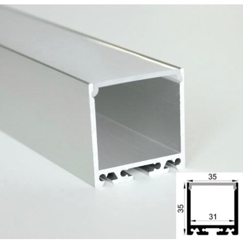 6m (6pcs) a lot, 1m per piece, Anodized diffuse aluminium led lighting profile, led aluminum profile channel