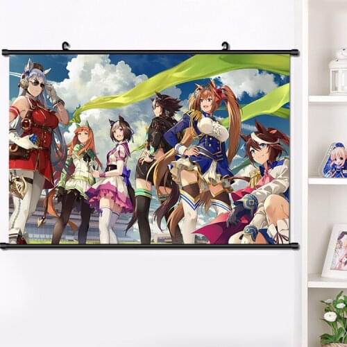 Anime Manga Pretty Derby Grass Wonder Special Week HD Wall Scroll Painting Beautiful Girls Persona Poster Home Decor Art Gift
