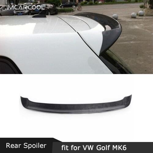 Carbon fiber / FRP Rear Roof Spoiler Window Wings for Volkswagen VW Golf 6 MK6 VI GTI R20 2010 - 2013 OS Style Spoiler