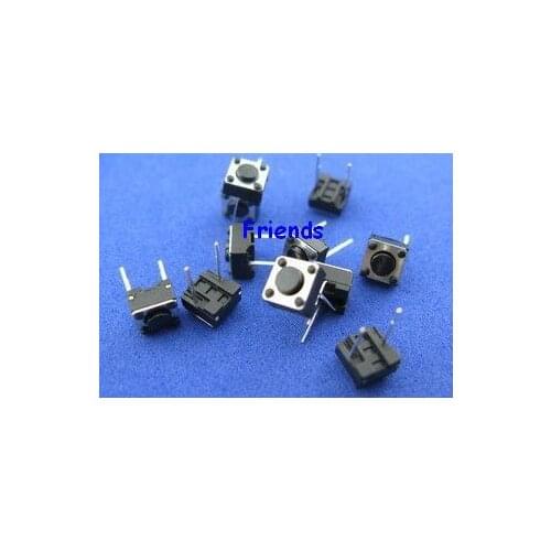 Free Shipping 1000PCS 6*6*4.3mm 6x6x4.3mm 2pin Tact Switch,Tactile Switch,Square Knobs, touch 6*6*4.3