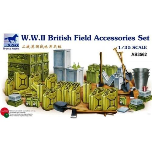 BRONCO AB3562 1/35 WWII British Field Accessories Set - Scale Model Kit