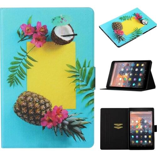 Tablet Case for Kindle Fire HD10 2015 2017 2019 10.1" Butterfly Flower Magnetic Cover for Kindle Fire HD 10 Case 2017 10.1 Shell