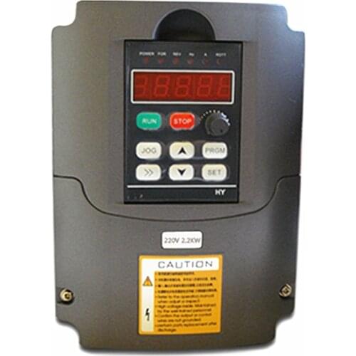 50Hz HY02D223B CNC spindle motor speed control 220v 2.2kw variable frequency drive inverter 0-220VAC 3-phase