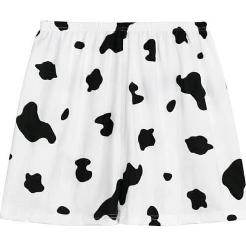 Home Clothes Plue Size Wide Kawaii Cute Shorts Summer 2021 Pants for Women Sleepwear Oversize Cotton Sleep Bottoms Lounge Wear