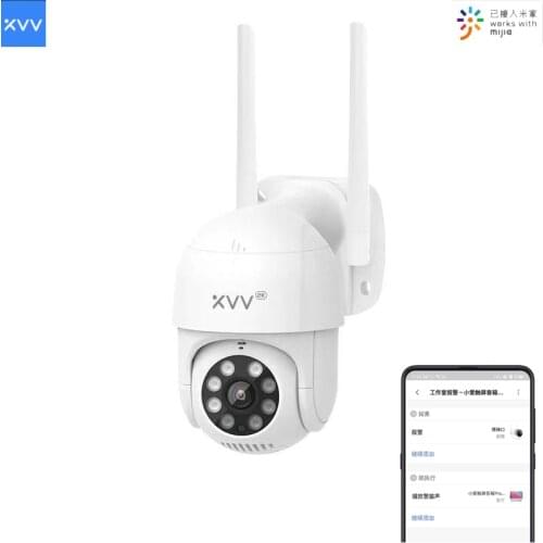 Mijia Xiaovv PTZ Action Camera Infrared Night Vision Rotation 2K HD Image Quality 8 Night Vision Lights 360 Camera For mijia App