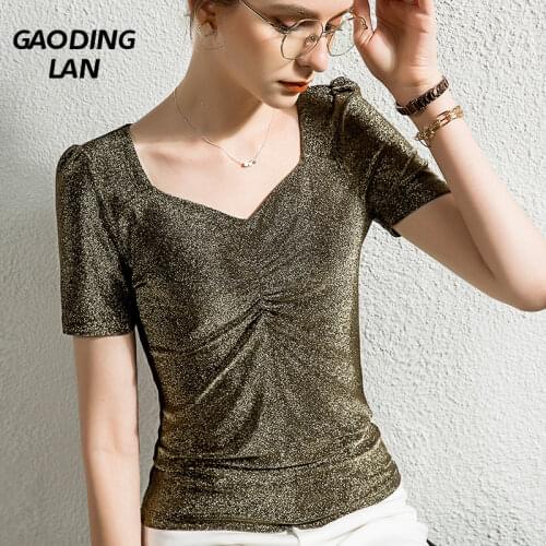 Женские шелковые футболки GaoDingLan China At AliExpress