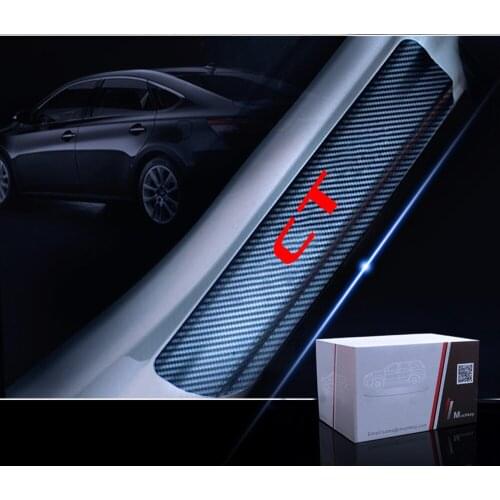 Carbon Fiber Car Door Sills For Lexus CT ES GS Welcome Pedal Door Threshold Plate Door Sill Scuff Plate 4Pcs