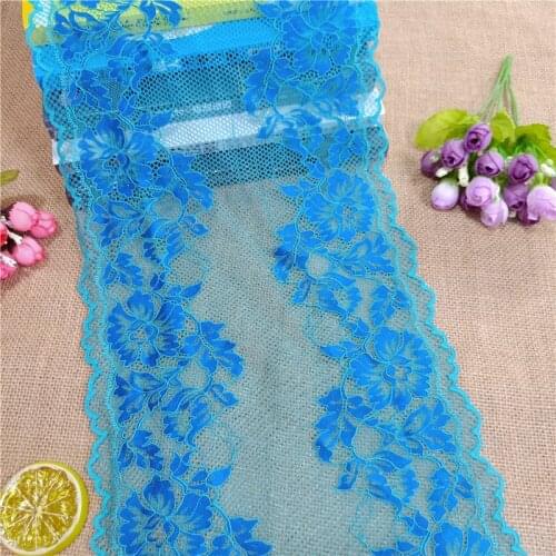 24cm Width E3237 white black soft stretch spandex Two Color lace DIY For clothing underwear accessories wedding decoration