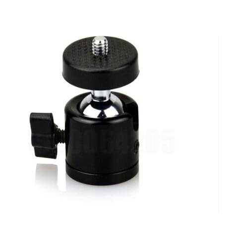 10pcs Mini metal 360 degree swivel +1/4" screw mount for DSLR camera tripod ball head Ballhead