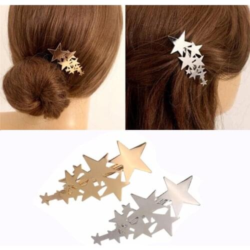 New Women Cute Acetate Star Alloy Hair Clip Headwear Hair Ornament Headband Hairpin Barrette Fashion Hair Accessories