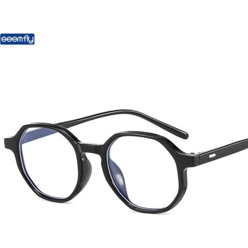 Seemfly Anti-blue Glasses Classic Retro Polygonal Glassware for Women and Men New Fashion Frame Friends Gift