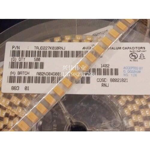 Original 5pcs/ 10V220UF 227A 220UF 10v D7343 D Type Tantalum Capacitor SMD