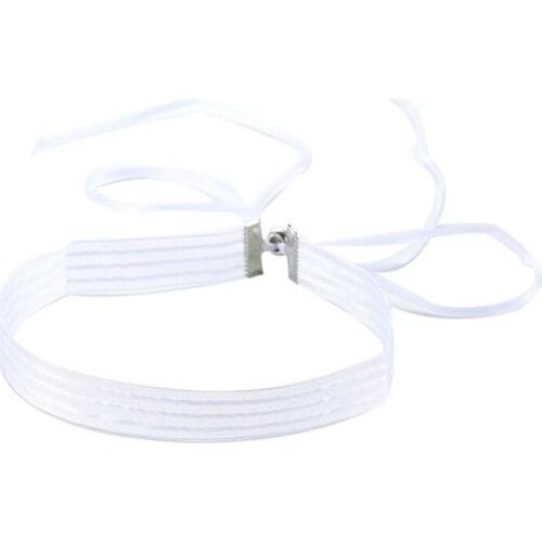 New Jewelry White Yarn Collar Bow Neck Chain Neck Band Fashion Statement Women Neck Chain Wholesale