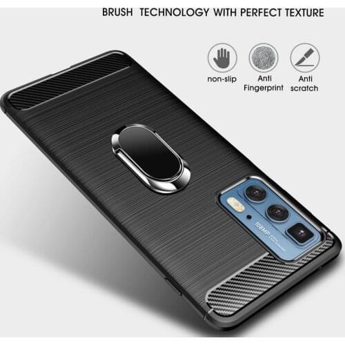 Luxury case For Motorola Edge 20 Pro Moto Edge20 Lite MOTO G60 G50 G30 G20 G10 G100 Silicone Finger ring Holder cover