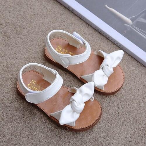 Girls Sandals Summer Korean Version 2021 New Girl Soft-soled Beach Shoes Childrens Fashion Casual Princess Shoes 21-30 Soft Hot