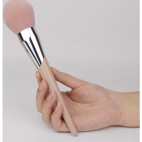 Lucky-Girls Beauty Cosmetic Brushes Nude Pink Powder Blusher Highlighter Brush Eyeshadow Blending Nose Eyebrow Lip Makeup Brush