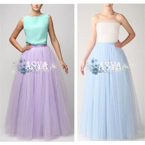 Plus Size M-2XL 2020 Summer Fashion Women Skirts Elastic Waist Lace Solid Color Lace Lady Party Loose Skirt Vestidos Black/White