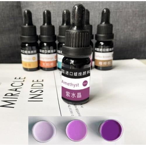 10ml Liquid Epoxy Dye Soybean Wax Pigment DIY Handmade Soap Scented Candle Coloring Colorants Jewelry Making