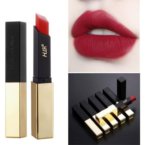 Gold Tube Velvet Matte Lipstick Retro Red Nude Pink Makeup Matte Lipsticks Sexy Lips