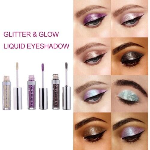 12 Colour Glitter Liquid Eye Shadow Shiny Eye Shadow Long Lasting Waterproof Quick Dry Sexy Charming Sequins Makeup Beauty TSLM1