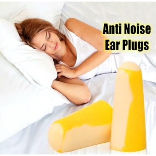 2pcs/set Anti Noise Ear Plugs High-quality Foam Anti Noise Ear Protection Sleep Soundproof Earplugs Workplace Safety Supplies