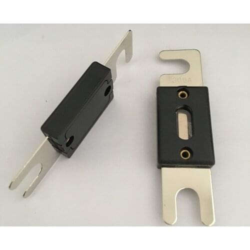 2pcs/lot Zinc Alloy Nickel Plated 80A 100A 150A 250A 300A AMP Car Audio ANL Fuses