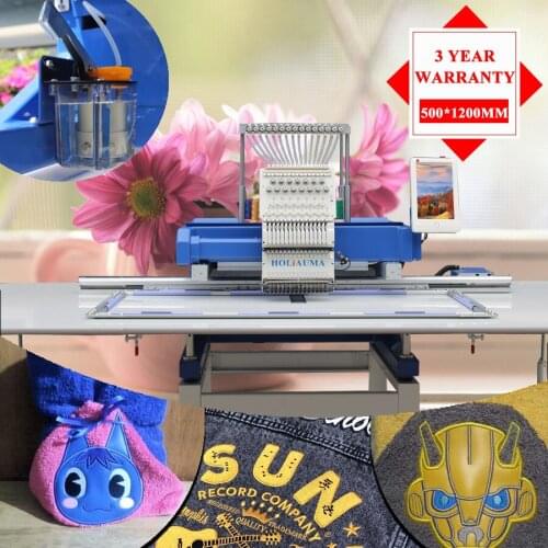 3 Years Quality Warranty!!!1 Head Used High Effciency 15 Colors Embroidery Machine Swf Embroidery Machines uae 500*1200mm