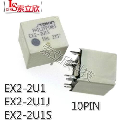 5PCS/LOT NEW Auto Relay EX2-2U1S EX2-2U1L EX2 2U1 EX2 2U1S EX2-2U1L EX22U1S 12V 10PIN Central door lock relay