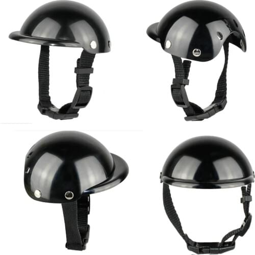 Pet Dog Helmet for Motorcycle S/M Black Fashion Dog Pet Hat Helmets Protect Ridding Bike Safe Cap Pet Supplies