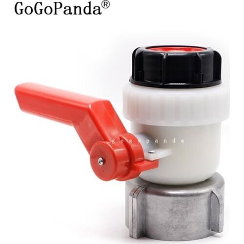 Free Shipping Type A 1000L Water IBC Tank Container 62mm 75mm 80mm Ball Valve