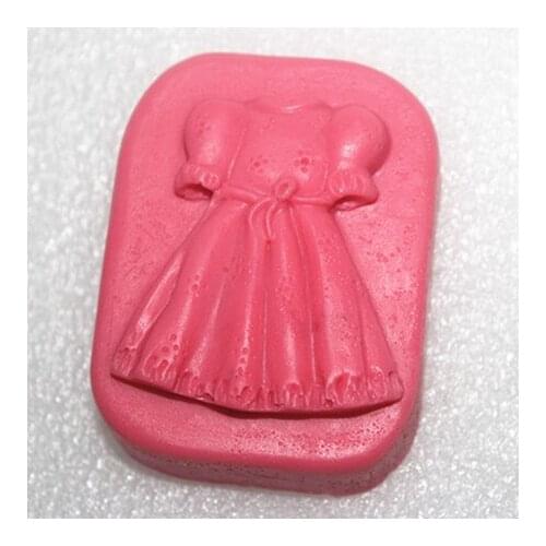 C321 princess dress silicone mold soap mold manual soap mold soap mold natural soap soap mold