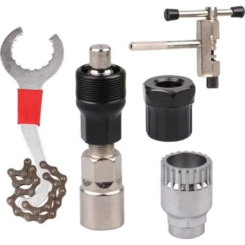 Bicycle Repair Tool Kits Mountain Bike Freewheel Removal Tool Chain Cutter Crank Puller Remover Tools Bicycle Acccessories