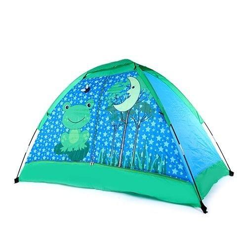 Kids Dream Bed Tents with Light Storage Pocket Children Boy Girls Night Sleeping Foldable Pop Up Mattress Tent