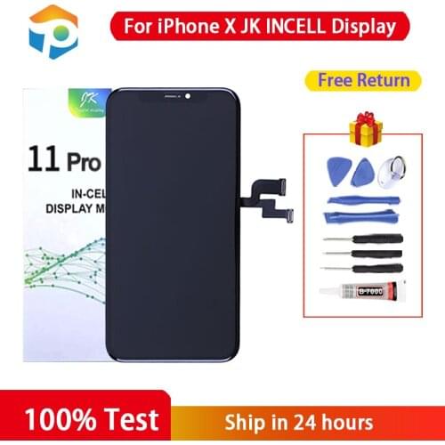For iPhone X Xs Max XR LCD Display Touch Screen Digitizer Assembly JK Incell For iPhone 11 Pro Max No Dead Pixel Replacement Par