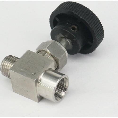 1/4" 3/8" NPT BSP Female to Male 304 Stainless Steel Needle Valve Flow Control Gas Water Air