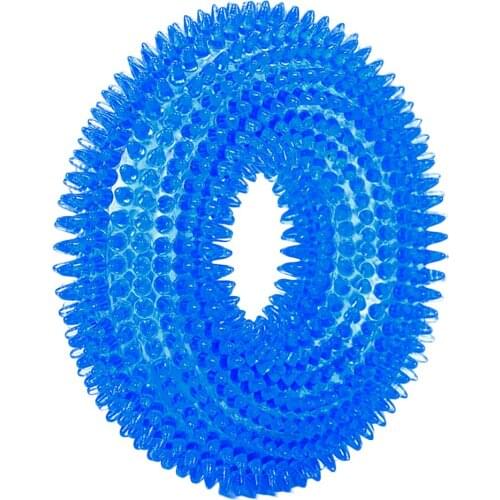 Dog Squeaky Ball Interactive Bite Resistant Chewing Ball Pet Teething Toy Soft Rubber Pet Dog Chewing Toy