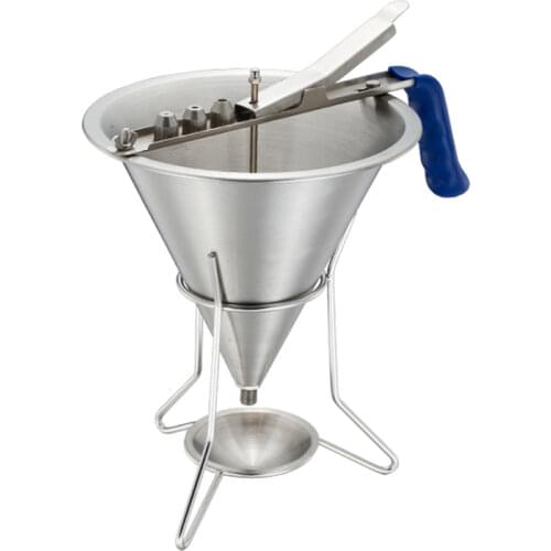 Stainless Steel Chocolate Funnel 1.5 Liter used for syrup, tomato sauce, chocolate sauce, egg liquid, sauce filling High Quality