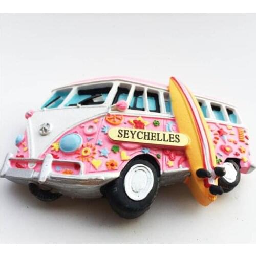 Creative fridge magnet stick Seychelles Tourism Souvenir gift hand-painted three-dimensional rv decoration crafts