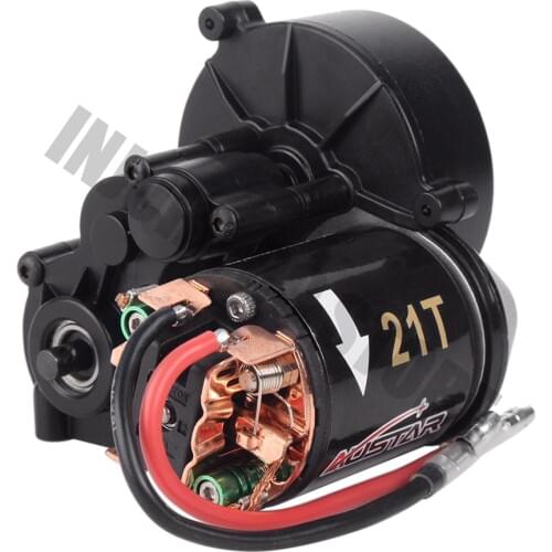 Metal Black 21T 27T 35T 45T 55T 540 Brushed Motor+Center Gearbox Transmission for 1:10 RC Rock Crawler Axial SCX10 SCX10 II