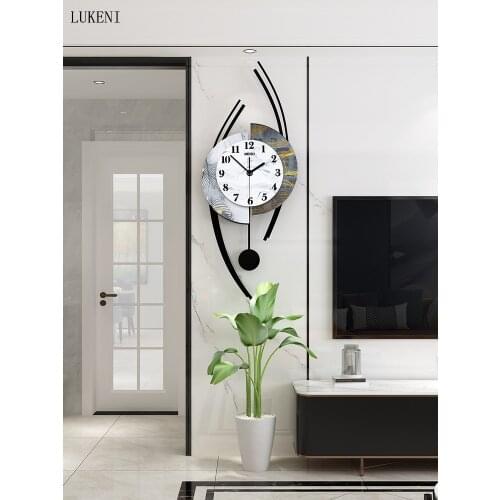 Nordic Clock Wall Hanging Creative Clock Living Room Modern Minimalist Personality Home Fashion Wall Watch Minimalist Wall Clock