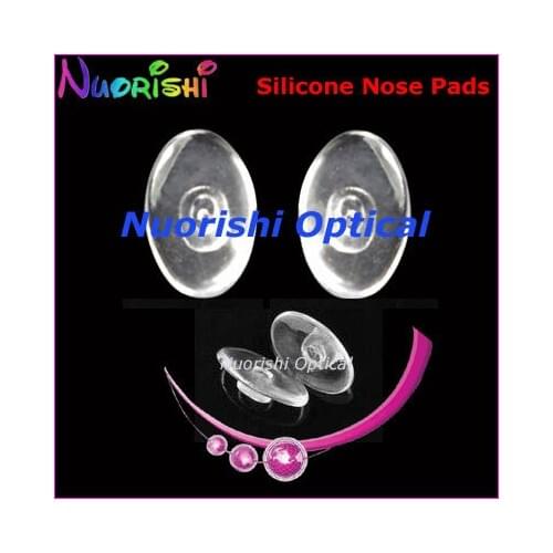 2000pcs Si63 Glasses Accessories Silicone Eyewear Eyeglass Soft Nose Pads Size 11mm 13mm 15mm free shipping