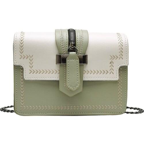 2021 New Fashion Brand Handbag Woman Messenger Bags Lady Women Fashion PU Chain Leather Shoulder Bag Vintage Crossbody Bags