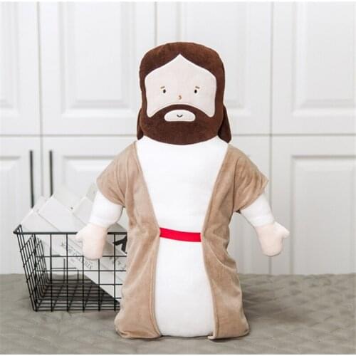 New Creativity HotJesus Pillow Toy Custom Wholesale Holiday Gift Jesus plush toy holiday gift