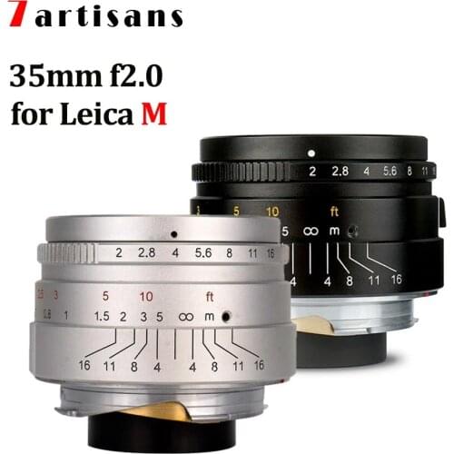 7artisans 35mm f2.0 Camera Lens Large Aperture paraxial Lens for Leica M mount Cameras M240 M3 M5 M6 M7 M8 M9 M9P M10