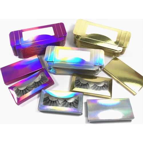 Eyelash Packaging Box Bulk Wholesale Custom 3D Mink Lashes Boxes Packaging With Logo Makeup Set Eyelashes Case Pack