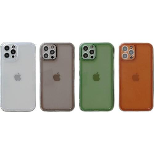 Pure Color TPU Case for iPhone 11 12 Pro Max 8 7 6 6s Plus Xr XsMax X Xs SE 2020 12 Color Candy Soft Back Cover