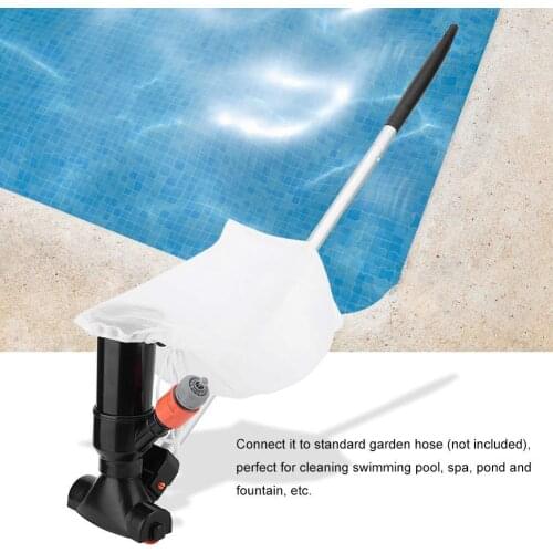 Portable Pool Vacuum Cleaner Swimming Pool Vacuum Jet 5 Pole Sections Suction Tip Connector Inlet Detachable Cleaning Tool