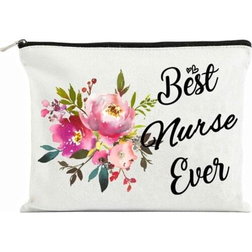 Nursing Student School Supply graduation party Nurse Practitioner Nurses Week birthday Gifts Best Nurse Ever Cosmetic Travel bag