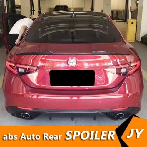For Alfa Romeo Giulia Spoiler 2015-2018 Giulia SPOILER High Quality Carbon Fiber Car Rear Wing Primer Color Rear Spoiler